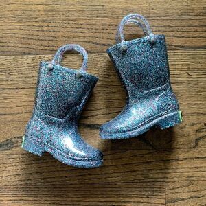 Western Chief glitter sparkle rain boots toddler size 5 nwot